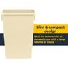 10 pack - 23 Gallon Commercial Trash Can, Heavy-Duty Slim Waste Bin, Garbage Bin, Durable Waste Container, Recycling Bin, Plastic Wastebasket for Garage, Hotels, Restaurants, Office, Kitchen view 4