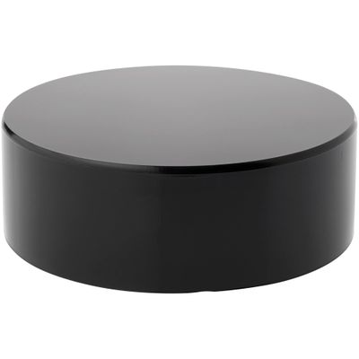 Plymor Black Acrylic Round Cylinder Display Riser, 2" H x 6" D (2 Pack)