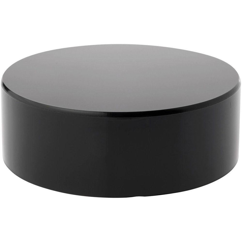 Plymor Black Acrylic Round Cylinder Display Riser, 2" H x 6" D (2 Pack)