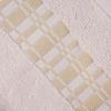 Superior Larissa Cotton Bath Towel Set, Geometric Design, Dobby Border, Medium Weight Towels for Bathroom, Guest Bath, Spa, Resort, Hotel, Airbnb, Home Essentials, Includes 4 Bath Towels, Ivory view 3