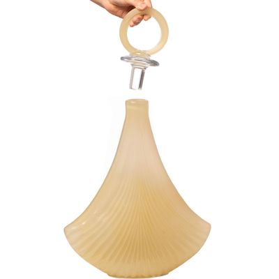 Unique 20-Inch Decanter-Inspired Glass Vase - Ideal Centerpiece for Entryway Tables, Dining Tables, Living Room, and Kitchen Counters - Perfect for Modern, Bohemian, and Farmhouse Style Decoration