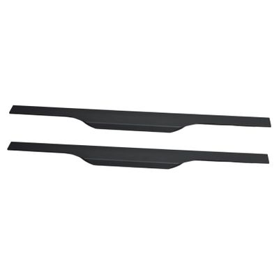 Yardenfun 1set Delicate Thumb Door Pull Handle Modern Cabinet Pulls for Effortless Opening for Cabinets Dressers and Closets Finish