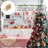 PRETYZOOM 50pcs Decorative Hanging Hooks for Christmas Tree Xmas Ornament Hooks Punch Design for Party Decorations and Floral Arrangements Strong Load-Bearing view 2