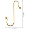 PRETYZOOM 50pcs Decorative Hanging Hooks for Christmas Tree Xmas Ornament Hooks Punch Design for Party Decorations and Floral Arrangements Strong Load-Bearing view 3