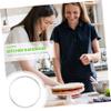 BEBEMOKO Stainless Steel Pizza Saucing Ring for Even Sauce Distribution Round Pizza Baking Tool for Easy Cleanup and Extra Toppings Durable Kitchen Accessory view 3