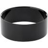 Plymor Black Acrylic Beveled Egg, Marble, Ball or Sphere Display Holder Stand, 1.5" H x 4" W (2 Pack) view 1