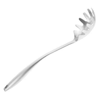 BIUDECO Stainless Steel Spaghetti Server Spoon Pasta Tool with Ergonomic Handle Kitchen Utensil for Home and Restaurant Use
