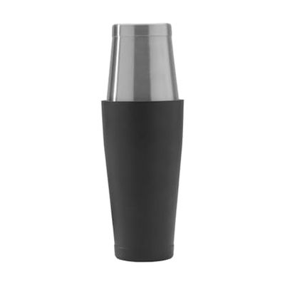 Houdini Boston Cocktail Shaker, 800 ml Two-Piece Stainless Steel and Black Bar Shaker with Classic Two-Tone Design, Bartender Drink Shaker for Mixing Cocktails