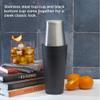 Houdini Boston Cocktail Shaker, 800 ml Two-Piece Stainless Steel and Black Bar Shaker with Classic Two-Tone Design, Bartender Drink Shaker for Mixing Cocktails view 3