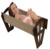 A&C Quinceaeras and More Handmade Baby Jesus Manger Figurine Pesebre de madera para Nio Dios (40 CM) view 1