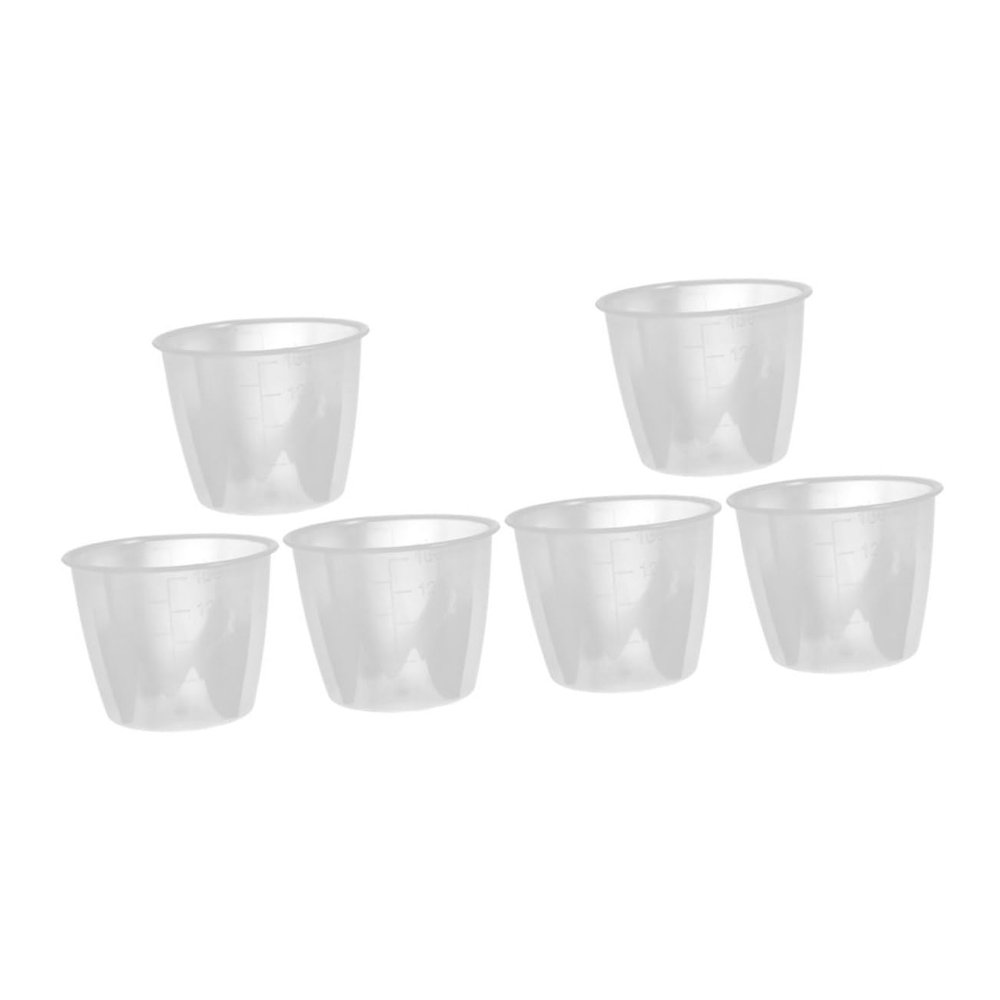 BEBEMOKO 6pcs Transparent Rice Measuring Cup Measuring Cup for Rice and Dry Ingredients Reusable Kitchen Utensils for Cooking and Baking