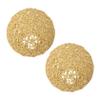 SOESFOUFU 2pcs Woven Lamp Covers Pastoral Style Ceiling Shade Diy Lamp Decor Accessories for Indoor Lighting Natural Rattan Design Yellow Ball Shade view 1