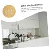 SOESFOUFU 2pcs Woven Lamp Covers Pastoral Style Ceiling Shade Diy Lamp Decor Accessories for Indoor Lighting Natural Rattan Design Yellow Ball Shade view 3