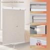 MoDanCeQ Blackout Roller Shades Cordless Roller Blinds for Window Striped Jacquard Fabrics Protecting Privacy UV Protection Luxury Wrinkle Resistant Home Office, Beige, 18" W x 56" H view 2