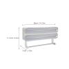 Cling Film Dispenser Kitchen Organizer with Cutter, ABS Double-layer view 2