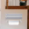 Cling Film Dispenser Kitchen Organizer with Cutter, ABS Double-layer view 4