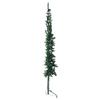 Slim Artificial Half Christmas Tree with Stand Green 6 ft,Half Christmas Tree with 246 Tips SpaceSaving and Economical for Small Spaces Holiday Decorations, Christmas Decor Trees view 4