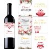 Christmas Wine Bottle Labels Personalized, Custom Label for Wine Waterproof Personalized Your Text/Logo/Image for Wedding Birthday Party Christmas Wine Labels view 1