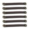 QUMIIRITY 6pcs Leather Drawer Pulls and Cabinet Handles Easy to Install Vintage Style for Kitchen Bathroom Dresser and Living Room Furniture Comfortable Touch and Wide Application view 1