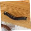 QUMIIRITY 6pcs Leather Drawer Pulls and Cabinet Handles Easy to Install Vintage Style for Kitchen Bathroom Dresser and Living Room Furniture Comfortable Touch and Wide Application view 3