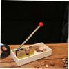 Wooden Handle Nut Opener for Walnuts and Nuts, Stainless Steel view 2