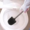 IWOWHERO Wall-mounted Toilet Brush Holder with Drip Tray Sturdy Bathroom Storage Rack for Cleaning Tools Space-saving Organizer for Toiletries and Accessories Stylish Finish view 2