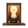 Altar Cabinet,Buddha Altar Shelf Flipped Door With Door, Buddhist Niche, Modern And Simple Household Wall Hanging, Economical Supply Platform, Offering Guanyin God Of Wealth Shrine, Hanging Cabinet St view 1