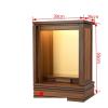 Altar Cabinet,Buddha Altar Shelf Flipped Door With Door, Buddhist Niche, Modern And Simple Household Wall Hanging, Economical Supply Platform, Offering Guanyin God Of Wealth Shrine, Hanging Cabinet St view 2