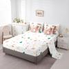Feelyou Kids Christmas 7 Pieces Bedding Set Queen Size, Snowman Bed in A Bag Boys Girls Snowflake Comforter Set with Sheets Rose Floral Flower Teens Bed Set Bedroom Decor 7Pcs view 4