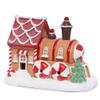 Hodao Christmas Decorations Gingerbread House Train Decor Figurine Battery Operated (2 AAA)-5.7L Resin Christmas Village Houses for Festive Holiday Decor Indoor Home Display Winter Gift (Train) view 1