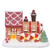 Hodao Christmas Decorations Gingerbread House Train Decor Figurine Battery Operated (2 AAA)-5.7L Resin Christmas Village Houses for Festive Holiday Decor Indoor Home Display Winter Gift (Train) view 2