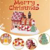 Hodao Christmas Decorations Gingerbread House Train Decor Figurine Battery Operated (2 AAA)-5.7L Resin Christmas Village Houses for Festive Holiday Decor Indoor Home Display Winter Gift (Train) view 3