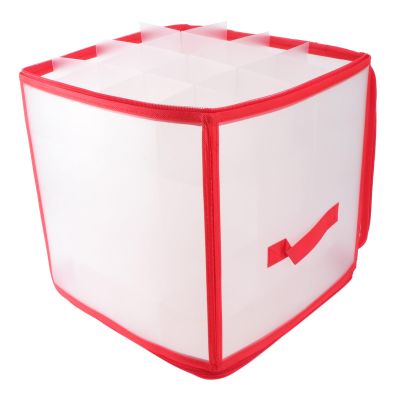 VILLFUL 2pcs Christmas Storage Box Foldable Multi Container for Organizing Holiday Decor Design for Easy Viewing and Access for and Party Supplies