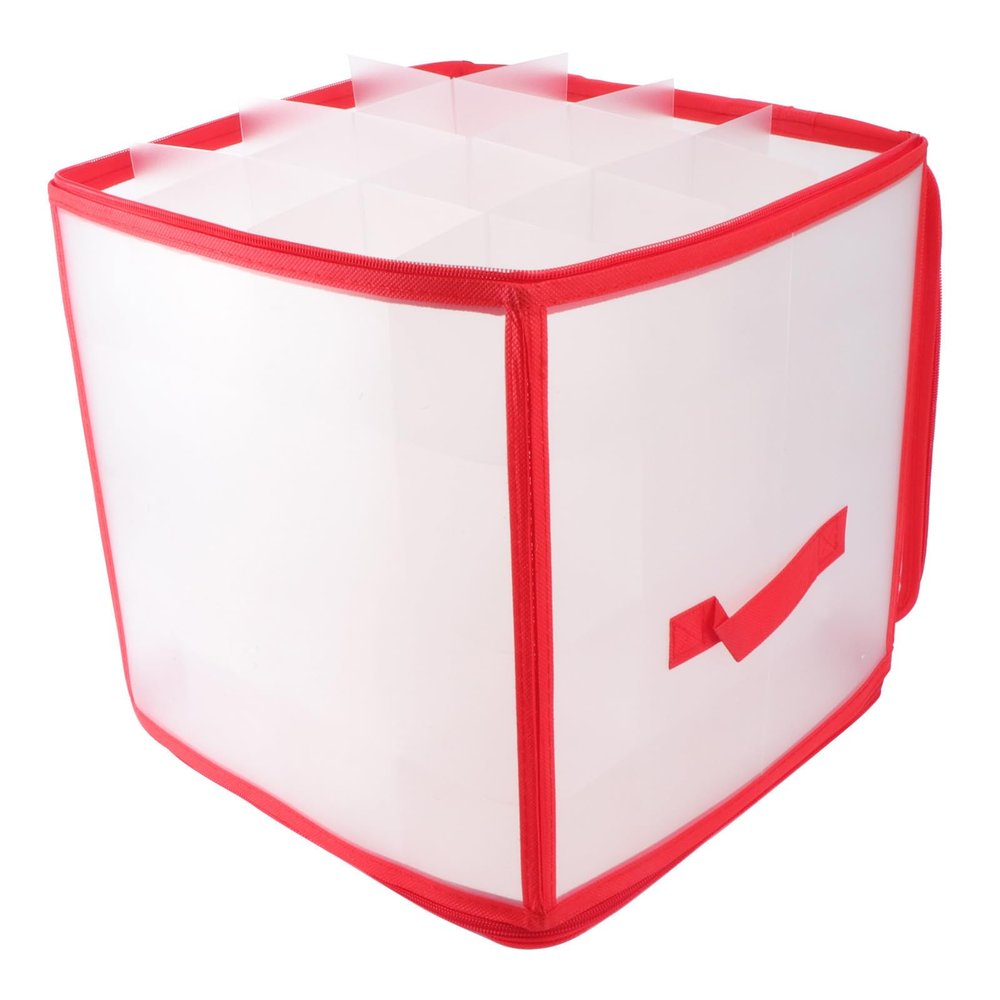 VILLFUL 2pcs Christmas Storage Box Foldable Multi Container for Organizing Holiday Decor Design for Easy Viewing and Access for and Party Supplies