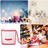 VILLFUL 2pcs Christmas Storage Box Foldable Multi Container for Organizing Holiday Decor Design for Easy Viewing and Access for and Party Supplies view 4