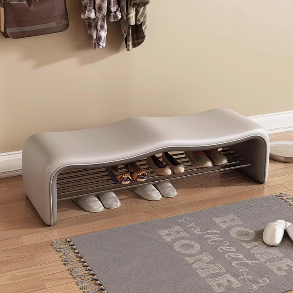 BRCYKRWY Storage Ottoman Bench Entryway Bench for Bedroom Bench Shoe Changing Stool Shoe Storage Bench Modern Upholstered Storage Bench End of Bed Bench for Living Room Bedroom Hallway Window Corner