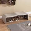 BRCYKRWY Storage Ottoman Bench Entryway Bench for Bedroom Bench Shoe Changing Stool Shoe Storage Bench Modern Upholstered Storage Bench End of Bed Bench for Living Room Bedroom Hallway Window Corner view 1