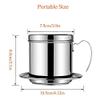 Vietnamese Coffee Portable Coffee Press Maker Reusable Phin Infuser Strainer Pot Coffee Manual Coffee view 3