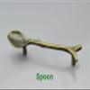 SOSODBBM Handle for Furniture Kitchen Cabinets Door Pulls Knobs Drawer Dresser Wardrobe Cupboard Vintage Handle 2Pcs(Spoon) view 2