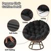 Gavilion Round Papasan Cushions Without Chair, Soft Thickness Egg Chair Cushion, Outdoor Comfort Swing Chair Cushion for Courtyard Garden,Coffee,35.4" view 2