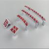 SOSODBBM Crystal Glass Red Diamond Furniture Handles Sliding Door Drawer Wardrobe Kitchen Cabinets Cupboard Dresser Pulls 2Pcs(16mm) view 3