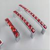SOSODBBM Crystal Glass Red Diamond Furniture Handles Sliding Door Drawer Wardrobe Kitchen Cabinets Cupboard Dresser Pulls 2Pcs(16mm) view 4