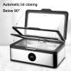 Electric Food Warmers for Parties with Glass Cover Temperature Adjustable Buffet Servers and Warmers for Party, Banquet(13.5L 1/1 Size) view 3