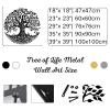 Yemwot Metal Tree of Life Wall Decor, Circle of Life Metal Tree Wall Art, Branch Art, Spiritual Decor, Modern Sculpture Decoration, Living Room Bedroom (White-Tree 4, 18"x 18"| 47x47cm) view 4