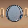 Round Window Central Axis Rotating Window, 360  Around Tempered Glass House Window Indoor Aluminum Alloy Windows Creative Privacy Glass for Attic, Kitchen, Study, Bedroom(Black-C,80cm/31.5in) view 3