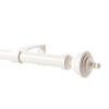 Rydenia 5/8" Single Curtain Rod with Royale Finials (Weathered White, 48''-84'') view 1