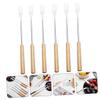 COLLBATH 12pcs Stainless Steel Fondue Forks for Cheese Fondue Dipping Forks Wooden Handle for Buffet Catering Restaurant view 4