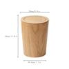11.8in Round Wood Trash Can with Lid, 9l 2024 New Japanese-Style Natural Wood Garbage Recycling Bin, Wooden Trash Can with Swinging Lid, for Bathrooms, Powder Room, Kitchen B view 2