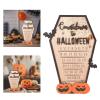Wooden Halloween Advent Calendar Countdown Blocks Spooky Decor for Home, Classroom & Party Reusable Wooden Ornament with 24 Numbered Cubes view 4