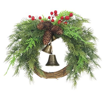 2024 Christmas Wreath for Front Door Farmhouse Garland Garland Door Hanging Stick Wreaths for Front Door Christmas Wreath Home Wall Wedding Festival Farmhouse Holiday Spring Door Wreath